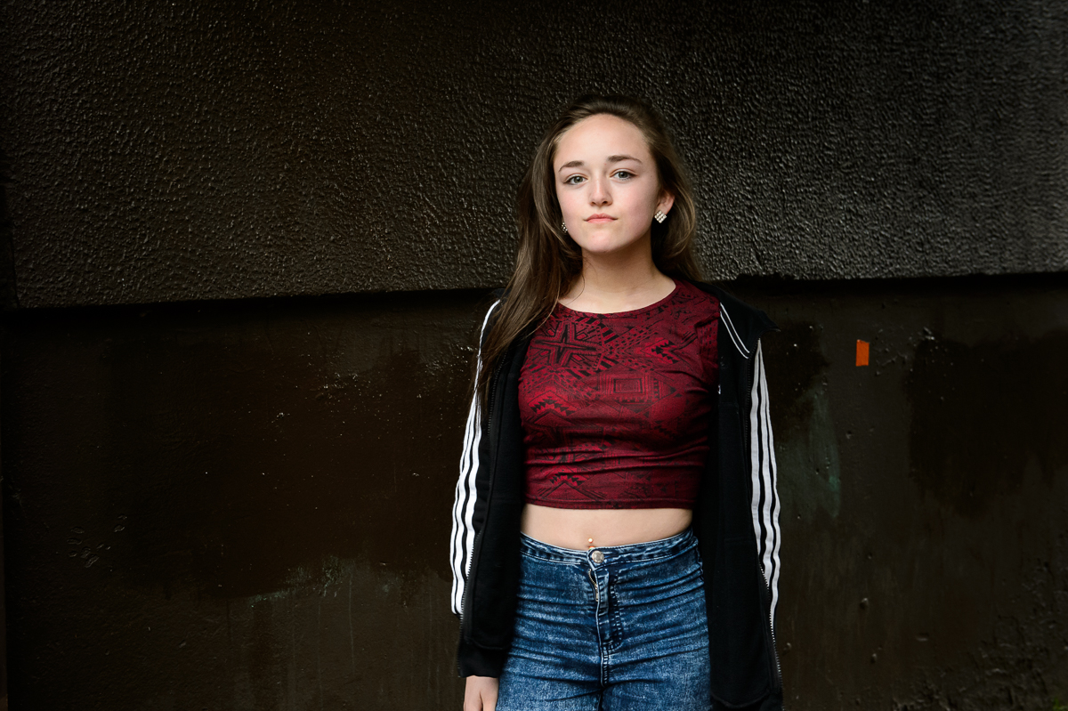 Eva, 14, in the Catholic New Lodge area of north Belfast. {quote}You can't go everywhere you have to stay in your community or stay close to what you know{quote} she said.Young people develop a strategic knowledge of spaces and an understanding of threats associated with moving beyond their boundaries.