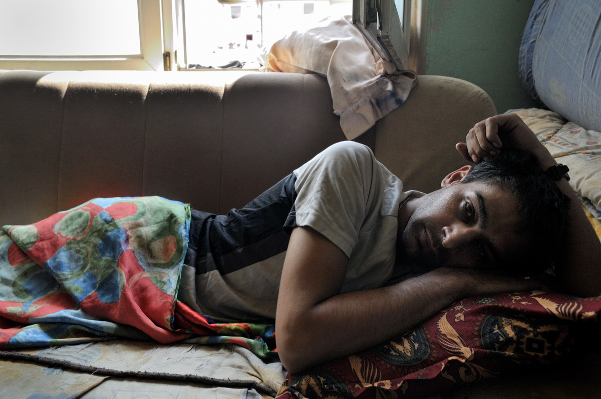 Femija Sahitoviq, father of six children, suffers from a severe mental illness and is unable to work.