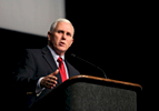 Vice President Mike Pence. Event, political, rally photography by Perry Reichanadter, Wayne Images.