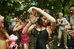 7/22/06 Manhattan, NY -   Outdoor dance event near Mayor Bloomberg's house at 79th St & Fifth Ave in an effort to bring attention to the need for cabaret law reform.Photo Credit Erik Jacobs/The New York TimesAssignment  30027088A