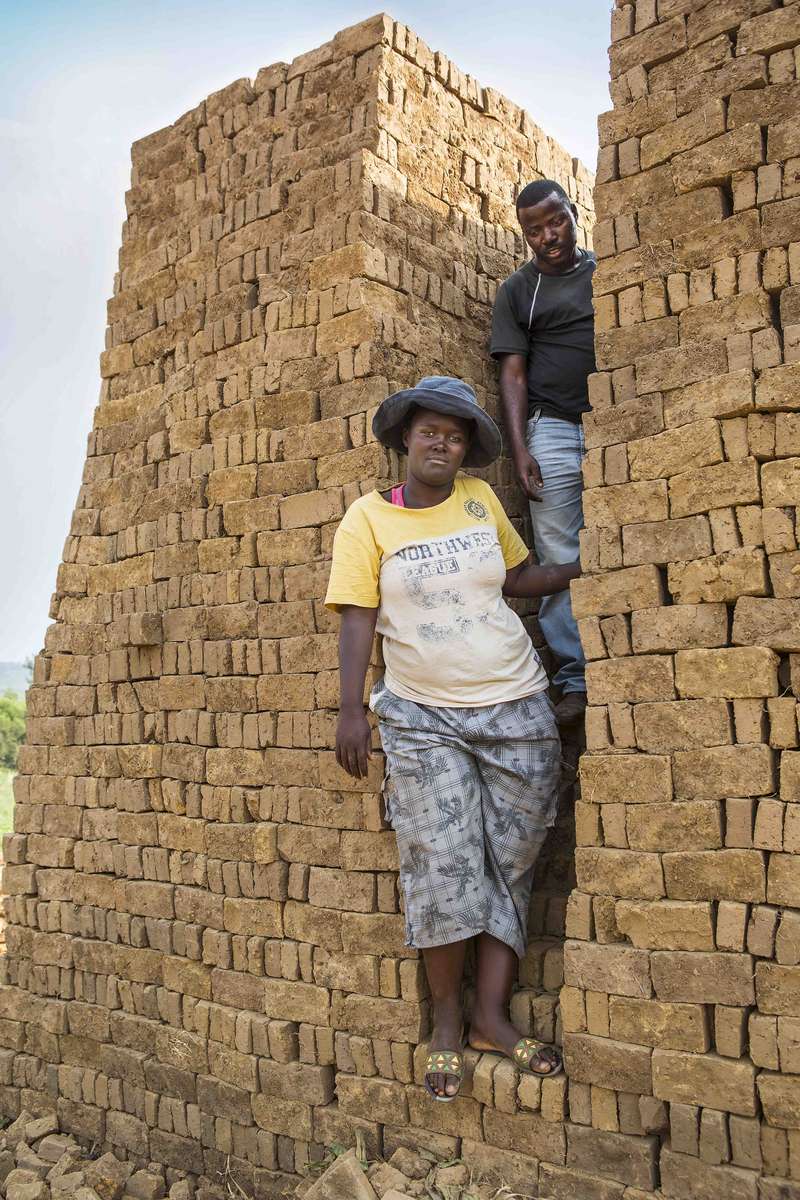 Brick makers, Rwanda