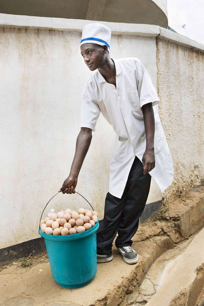 Egg seller, Kigali, Rwanda