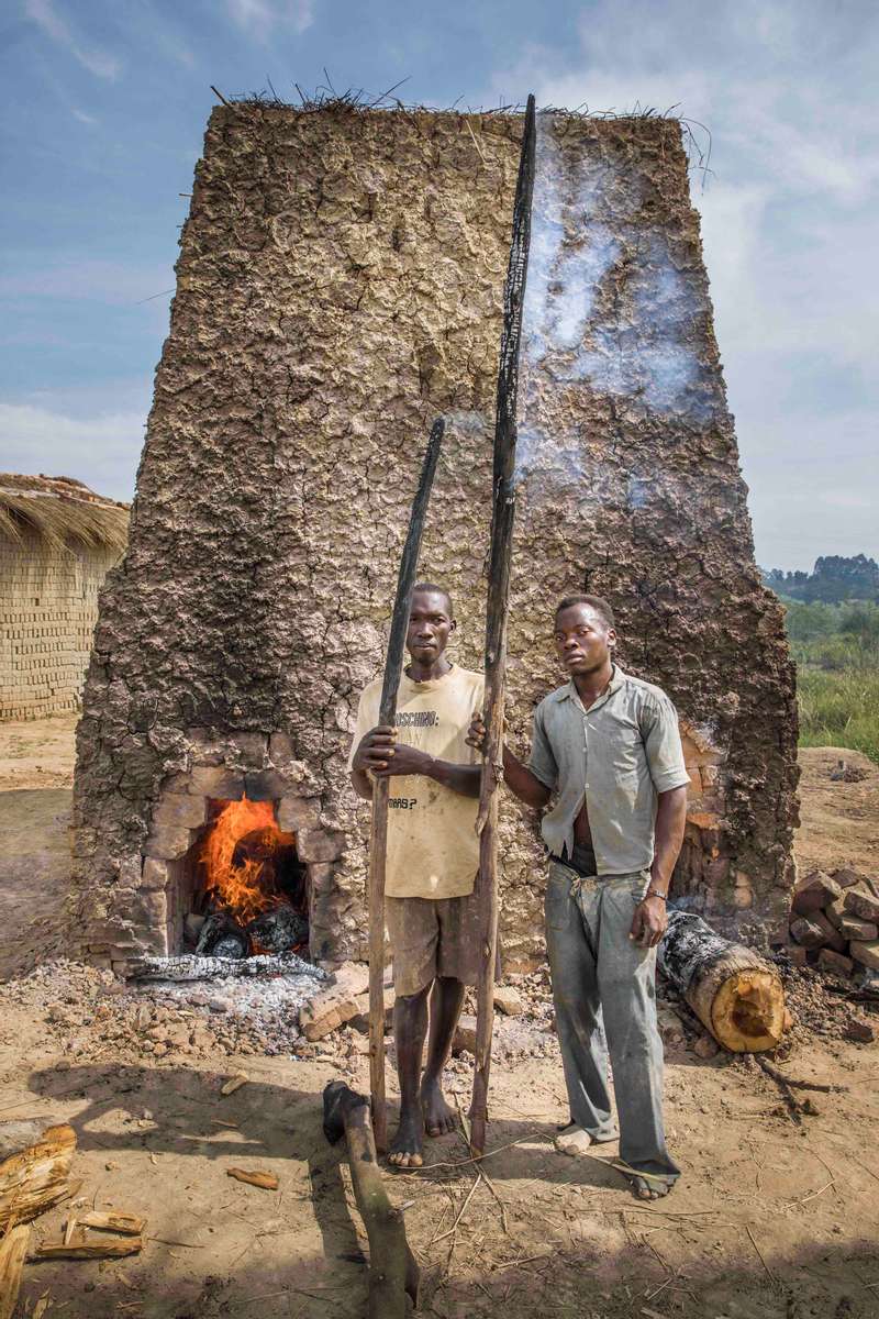 Brick making furnace, Uganda