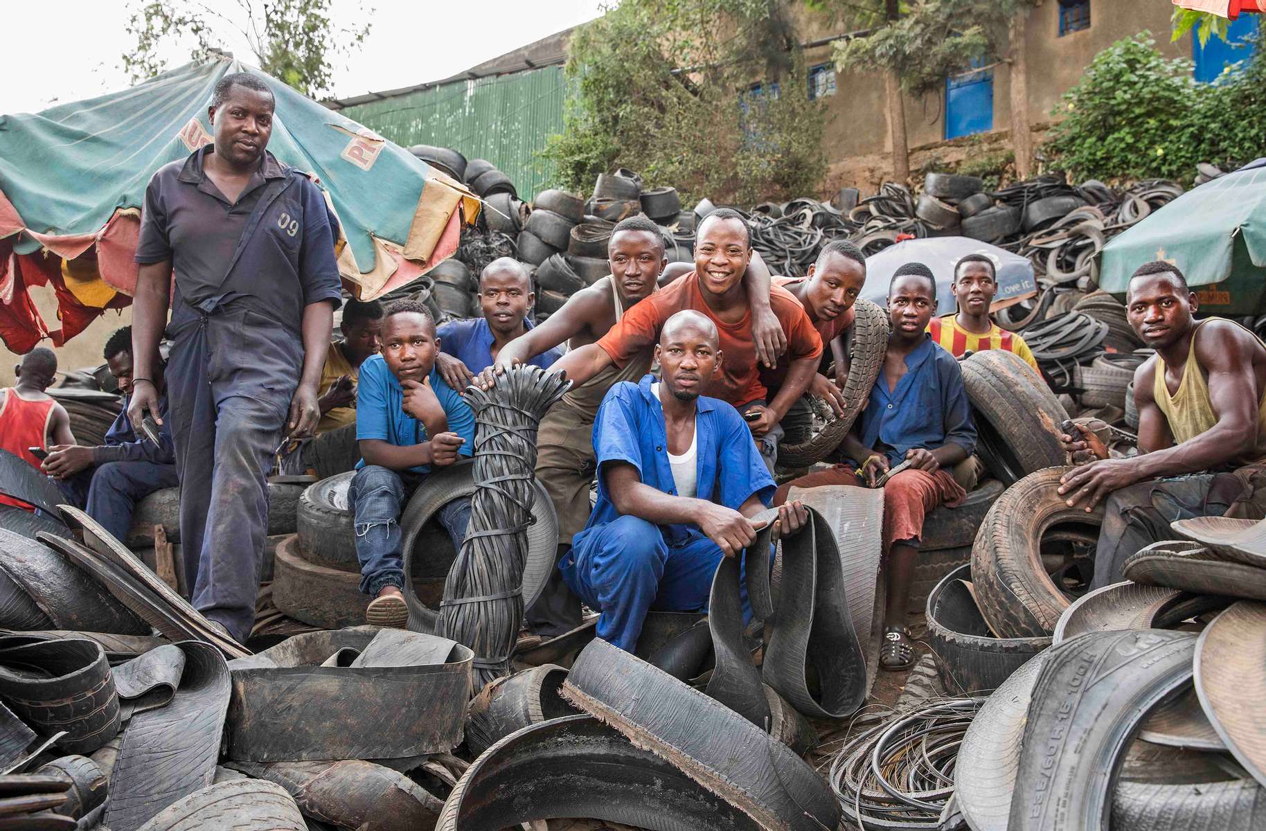 Tire recycling collective, Rwanda