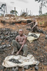 Making charcoal, Uganda