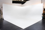 Older shot of the cyc wall before the grid was installed. Rent our photo and video studio, located in the heart of downtown Burlington Vermont. Our industrial photography space is perfect for production and equipment rental needs!