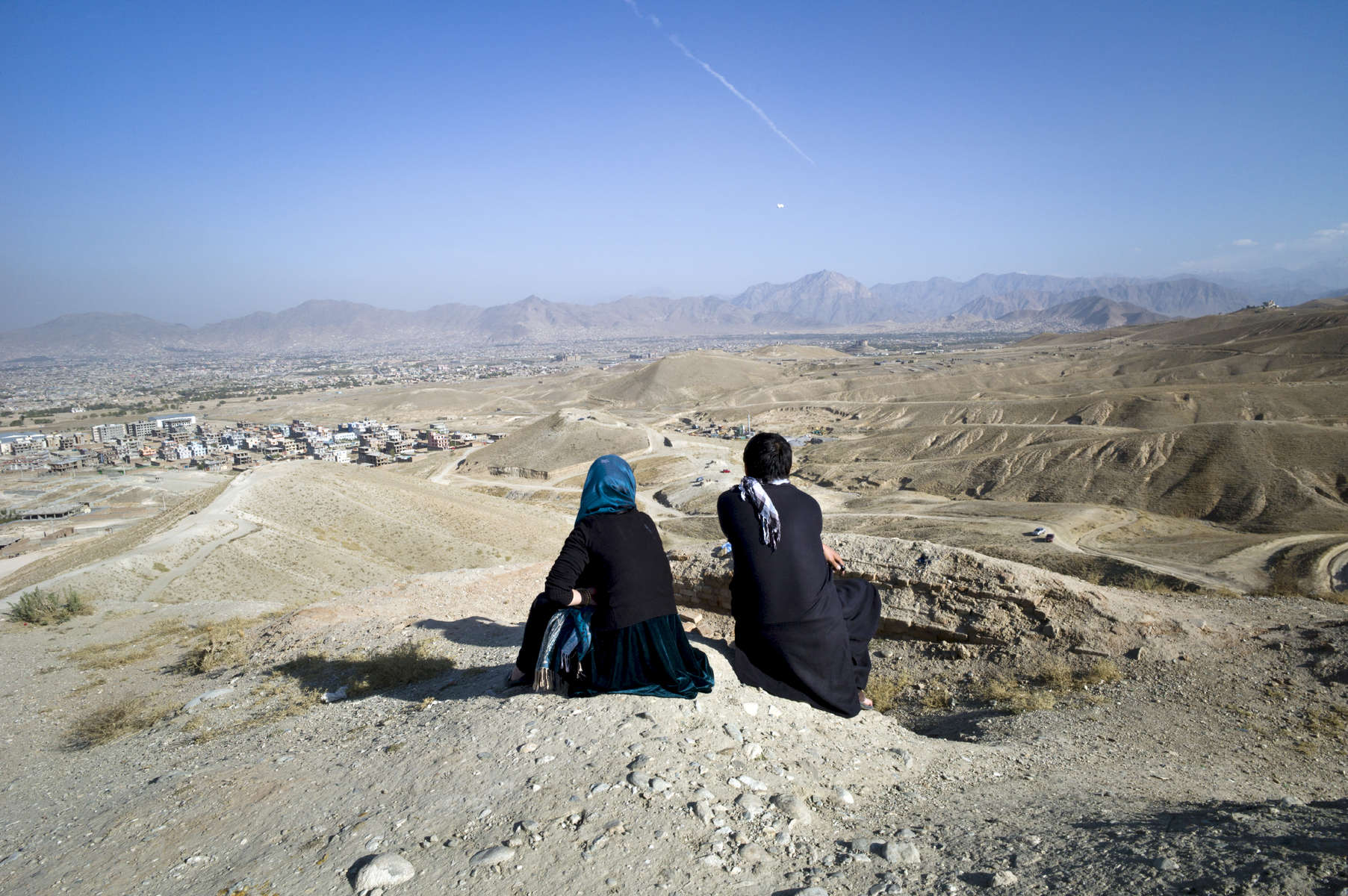 Farkhonda and her friend Abas, Kabul, AFGHANISTAN October 2012