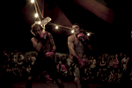 Ce soir, la Boxing Tent bat son plein, avec plus de 200 entrées. Noonamah Tavern près de Darwin, TN, Australie, 2011.