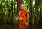 Phra Thiep, a resident monk at Wat Carolina in Bolivia, N.C.