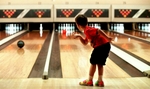James Pearce, 5 years-old of Conway, bowls with a little body english at Waccamaw Lanes in Myrtle Beach. He is a member of the {quote}Slam Jam{quote} team at the lanes.