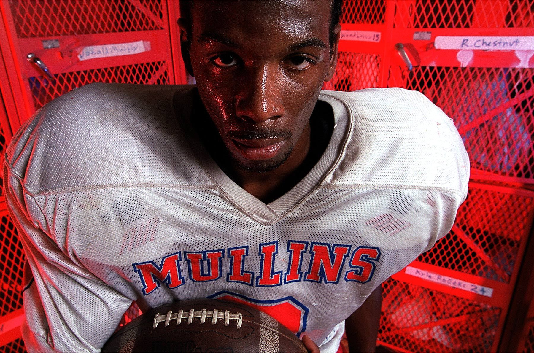 Mullins High School standout Demitrius Sanders caught 38 passes for 768 yards and three touchdowns last season. This year High School Sports Report has named him as a preseason Class AA all-state defensive back.
