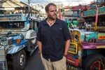 Josh Gates, Expedition Unknown, for The Travel Channel,  Baguio, Philippines. 
