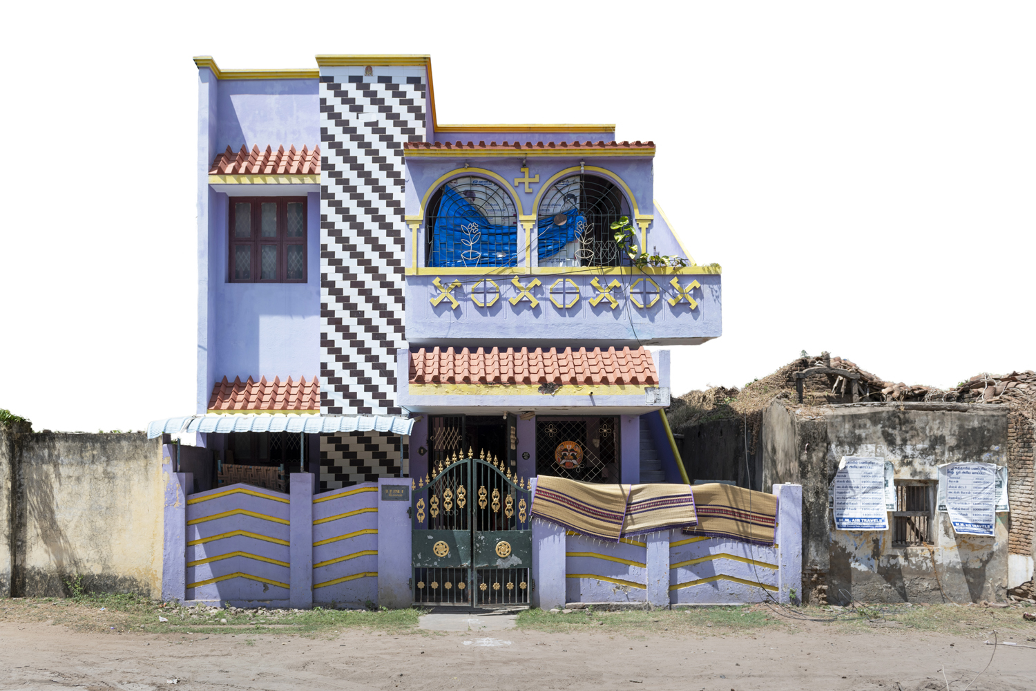 Free Architecture, the mostly Muslim town of Sirkali, Tamilnadu, India