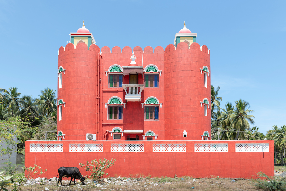 The self-built fortress of Kanagavelu; Kottai House. Free Architecture. Kottakuppam, Pondicherry, India