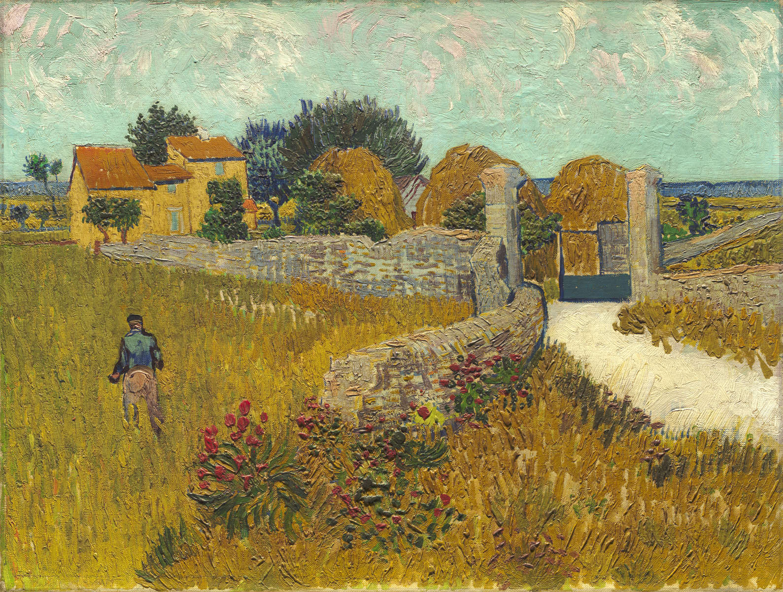 Vincent van Gogh (Dutch, 1853 - 1890 ), Farmhouse in Provence, 1888, oil on canvas, Ailsa Mellon Bruce Collection