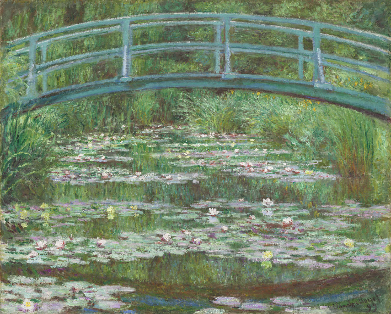 Claude Monet (French, 1840 - 1926 ), The Japanese Footbridge, 1899, oil on canvas, Gift of Victoria Nebeker Coberly, in memory of her son John W. Mudd, and Walter H. and Leonore Annenberg