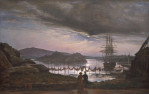 Johan Christian Dahl (Norwegian, 1788 - 1857 ), View from Vaekero near Christiania, 1827, oil on canvas, Patrons\' Permanent Fund