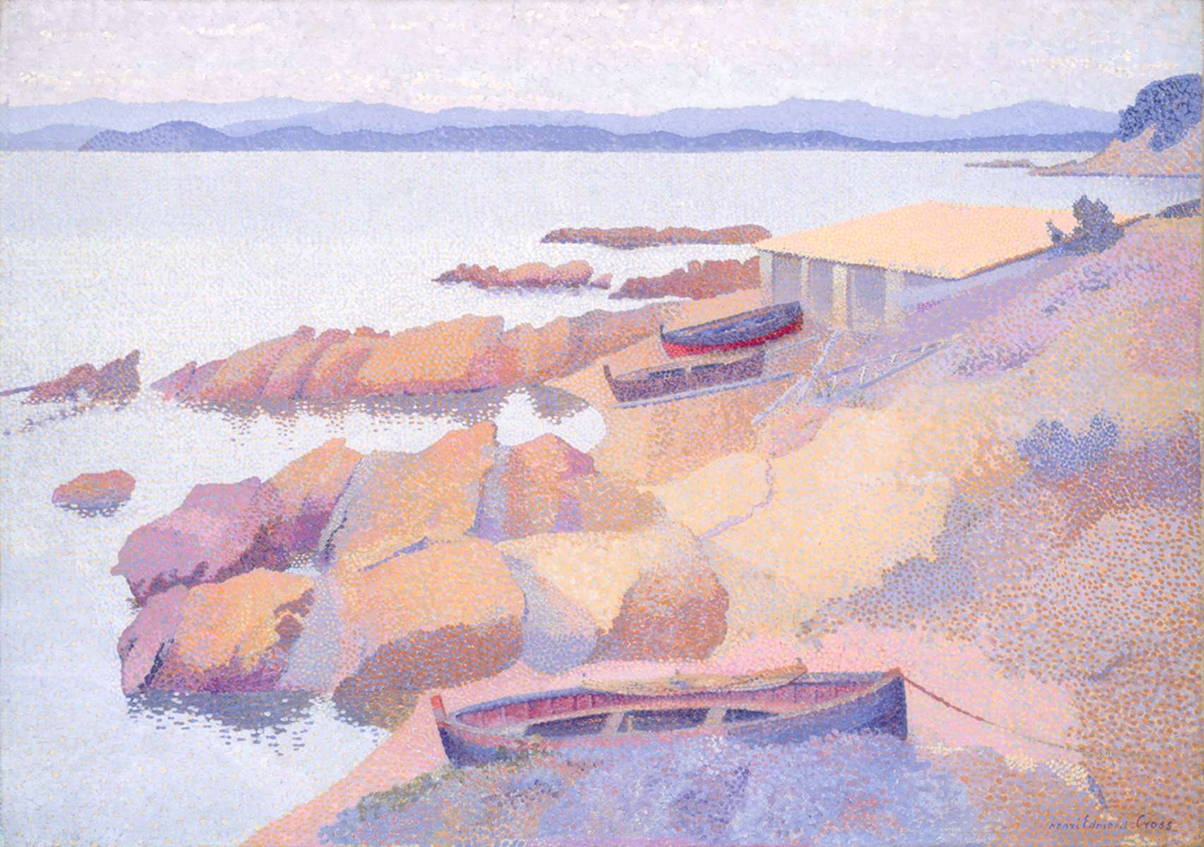 Henri Edmond Cross, Coast near Antibes, French, 1856 - 1910, 1891/1892, oil on canvas, John Hay Whitney Collection