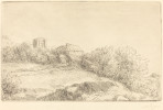 Alphonse Legros, Village (Un village), French, 1837 - 1911, , etching and drypoint, Gift of George Matthew Adams in memory of his mother, Lydia Havens Adams